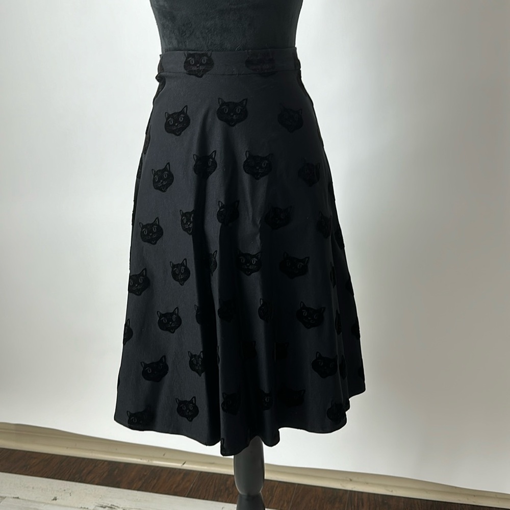 Collectif Clothing midi skirt black